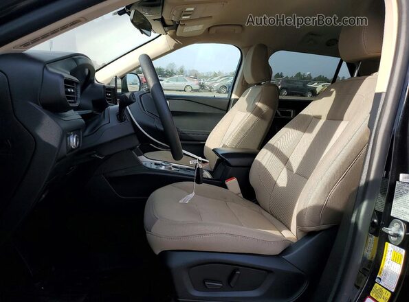 1FMSK8BBXMGA65818 2021 FORD FORD EXPLORER Black Front interior view