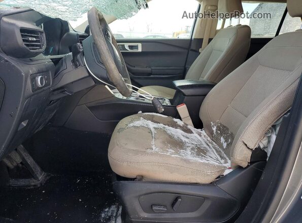 1FMSK8BH5MGA38952 2021 FORD FORD EXPLORER Gray Front interior view