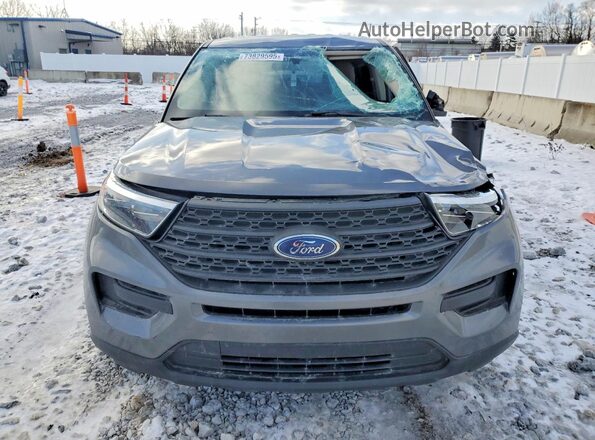 1FMSK8BH5MGA38952 2021 FORD FORD EXPLORER Gray Front view