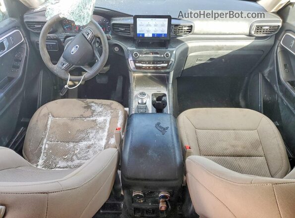 1FMSK8BH5MGA38952 2021 FORD FORD EXPLORER Gray Dashboard view