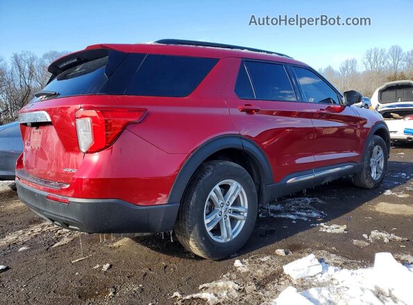 1FMSK8DH0MGB68182 2021 FORD FORD EXPLORER Red Rear right