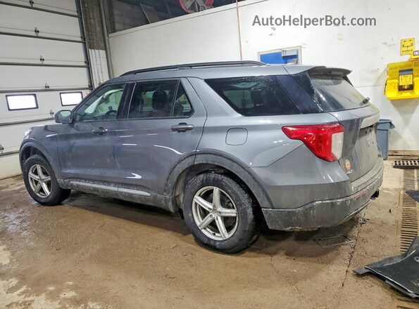 1FMSK8DH0MGC39686 2021 FORD FORD EXPLORER Gray Trasero izquierdo