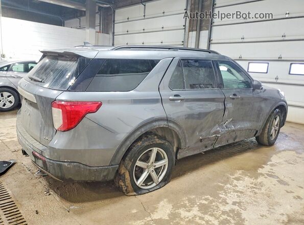 1FMSK8DH0MGC39686 2021 FORD FORD EXPLORER Gray Trasero derecho