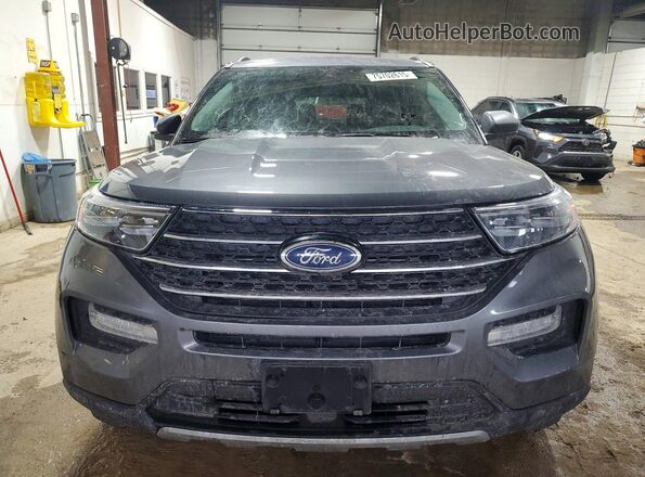 1FMSK8DH0MGC39686 2021 FORD FORD EXPLORER Gray Vista frontal