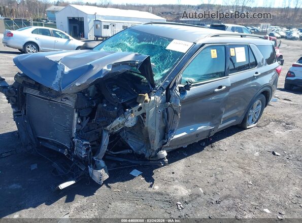 1FMSK8DH2MGB05357 2021 FORD FORD EXPLORER Gray წინა მარცხენა ხედი სამი მეოთხედიდან
