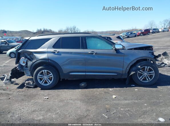 1FMSK8DH2MGB05357 2021 FORD FORD EXPLORER Gray უკანა სალონის ხედი