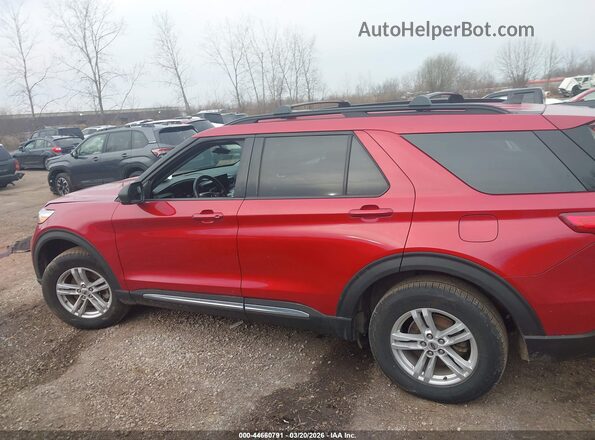 1FMSK8DH2MGB41534 2021 FORD FORD EXPLORER Red სალონის 360-გრადუსიანი ხედი