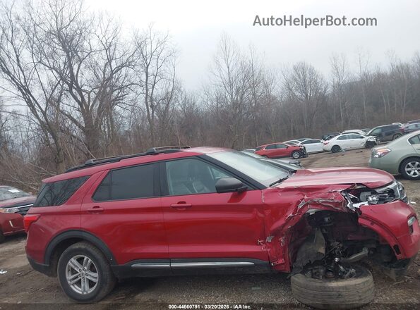1FMSK8DH2MGB41534 2021 FORD FORD EXPLORER Red უკანა სალონის ხედი