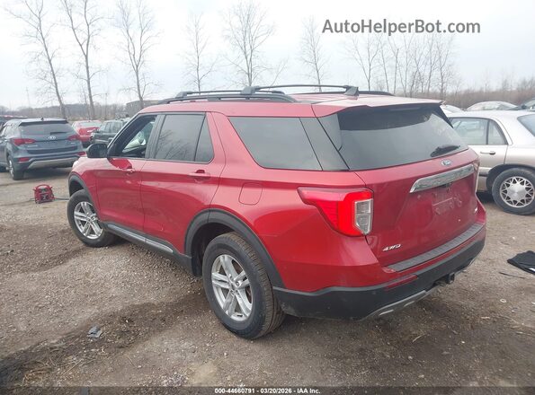 1FMSK8DH2MGB41534 2021 FORD FORD EXPLORER Red უკანა მარცხენა