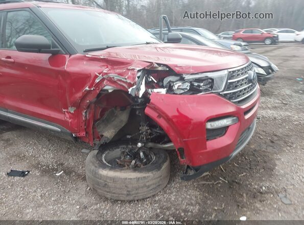 1FMSK8DH2MGB41534 2021 FORD FORD EXPLORER Red წინა ხედი