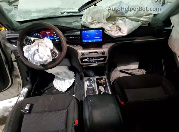1FMSK8DH3PGA82739 2023 FORD FORD EXPLORER White Առջևի վահանակի տեսք