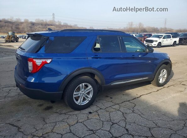 1FMSK8DH4NGC12346 2022 FORD FORD EXPLORER Blue Rear right