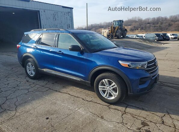 1FMSK8DH4NGC12346 2022 FORD FORD EXPLORER Blue Front right