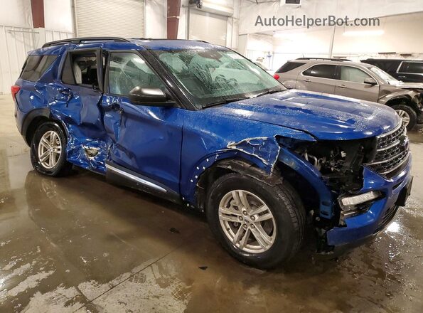 1FMSK8DH6NGA27716 2022 FORD FORD EXPLORER Blue Przód prawy