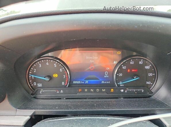 1FMSK8DH7LGA29925 2020 FORD FORD EXPLORER Черный Вид щитка приборов