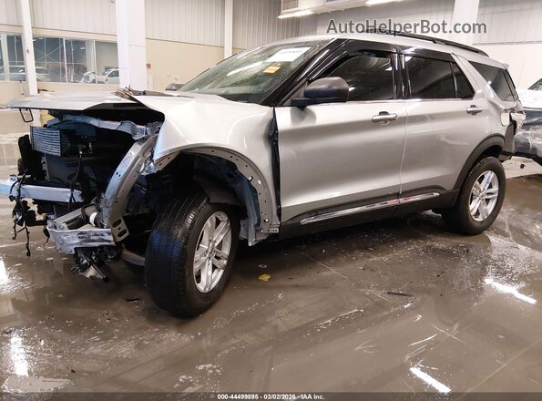 1FMSK8DH8LGC28871 2020 FORD FORD EXPLORER Silver Vista tres cuartos delantera izquierda