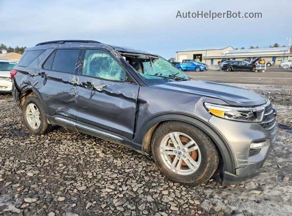 1FMSK8DH8MGA00712 2021 FORD FORD EXPLORER Серый Передняя правая четверть