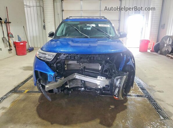 1FMSK8DH8MGA48551 2021 FORD FORD EXPLORER Blue წინა ხედი