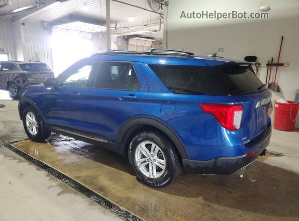 1FMSK8DH8MGA48551 2021 FORD FORD EXPLORER Blue უკანა მარცხენა