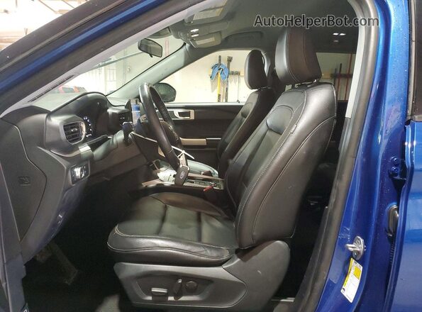 1FMSK8DH8MGA48551 2021 FORD FORD EXPLORER Blue წინა სალონის ხედი