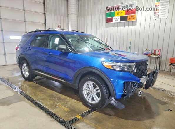 1FMSK8DH8MGA48551 2021 FORD FORD EXPLORER Blue წინა მარჯვენა