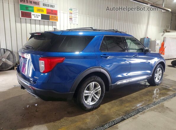 1FMSK8DH8MGA48551 2021 FORD FORD EXPLORER Blue უკანა მარჯვენა