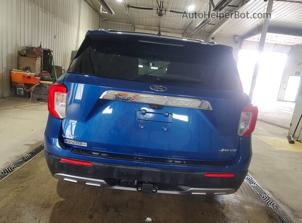 1FMSK8DH8MGA48551 2021 FORD FORD EXPLORER Blue უკანა ხედი