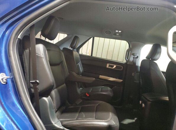1FMSK8DH8MGA48551 2021 FORD FORD EXPLORER Blue უკანა სალონის ხედი