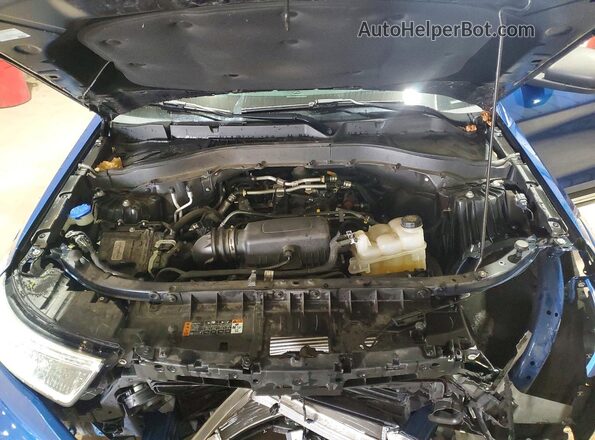 1FMSK8DH8MGA48551 2021 FORD FORD EXPLORER Blue ძრავის განყოფილების ხედი