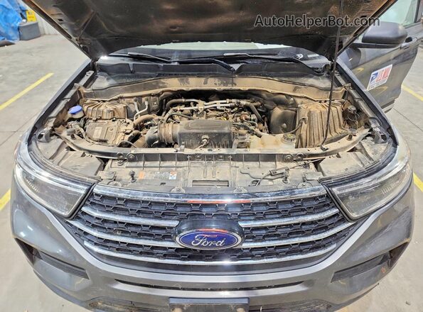 1FMSK8DH9MGB38940 2021 FORD FORD EXPLORER Silver Շարժիչի բաժամունքի տեսք