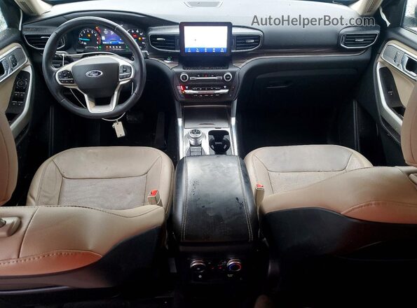 1FMSK8FH1LGC64706 2020 FORD FORD EXPLORER Silver Widok deski rozdzielczej