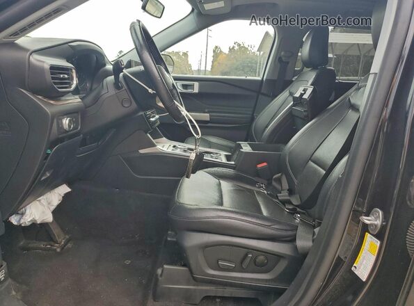 1FMSK8FH3MGB52085 2021 FORD FORD EXPLORER Black Вид салону спереду