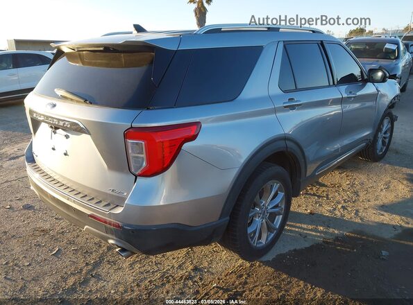 1FMSK8FH5MGB07486 2021 FORD FORD EXPLORER Silver უკანა მარჯვენა