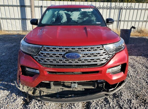 1FMSK8FH6MGA39005 2021 FORD FORD EXPLORER Темно-бордовый Вид спереди