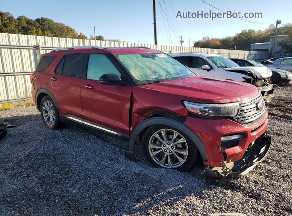 1FMSK8FH6MGA39005 2021 FORD FORD EXPLORER Темно-бордовый Передняя правая четверть