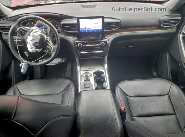 1FMSK8FH6MGA39005 2021 FORD FORD EXPLORER Темно-бордовый Вид панели приборов