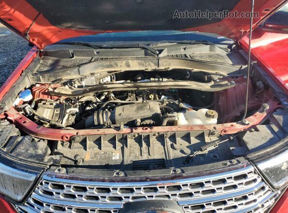 1FMSK8FH6MGA39005 2021 FORD FORD EXPLORER Темно-бордовый Вид подкапотного пространства