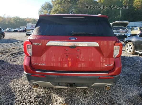 1FMSK8FH6MGA39005 2021 FORD FORD EXPLORER Темно-бордовый Вид сзади