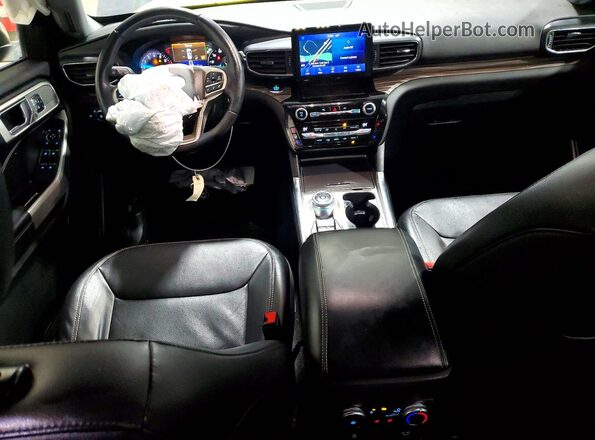 1FMSK8FH7MGA61904 2021 FORD FORD EXPLORER Gray წინა პანელის ხედი