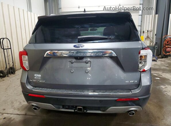 1FMSK8FH7MGA61904 2021 FORD FORD EXPLORER Gray უკანა ხედი