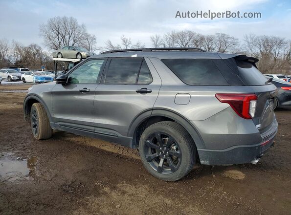 1FMSK8KHXNGC43992 2022 FORD FORD EXPLORER Gray Trasero izquierdo