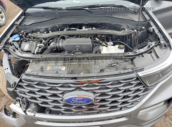 1FMSK8KHXNGC43992 2022 FORD FORD EXPLORER Gray Vista del compartimento del motor