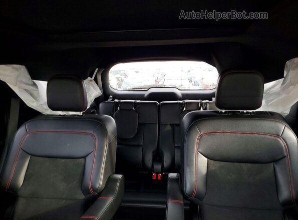 1FMSK8KHXNGC43992 2022 FORD FORD EXPLORER Gray Vista de los asientos traseros