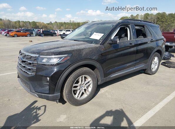 1FMUK7DH4SGC40081 2025 FORD FORD EXPLORER Black Առջևի ձախ երեք քառորդ տեսարան