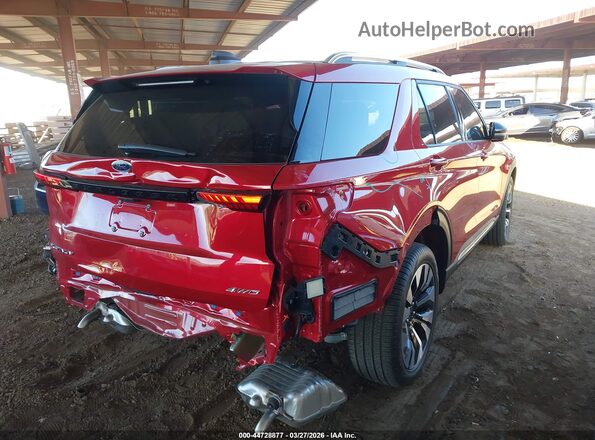 1FMUK8HH0TGA50165 2026 FORD FORD EXPLORER Red Rear right
