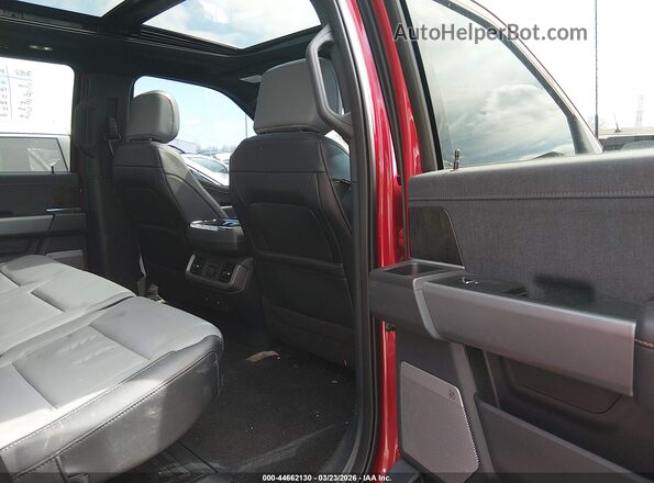 1FT6W1EV4NWG07476 2022 FORD F-150 LIGHTNING Red VIN sticker view
