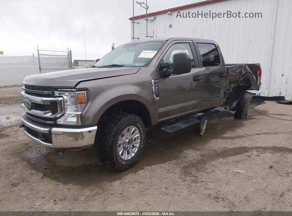1FT7W2B65MEC49557 2021 FORD F-250 Brown წინა მარცხენა ხედი სამი მეოთხედიდან
