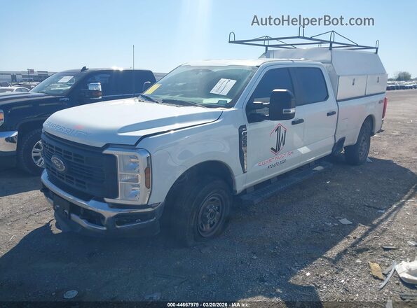 1FT7W2BAXREE78571 2024 FORD F-250 White წინა მარცხენა ხედი სამი მეოთხედიდან