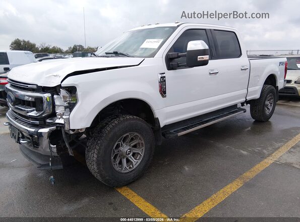 1FT7W2BN2MED70439 2021 FORD F-250 White წინა მარცხენა ხედი სამი მეოთხედიდან