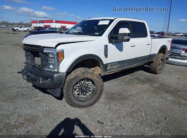 1FT7W2BT0JEB19333 2018 FORD F-250 White Przód lewy